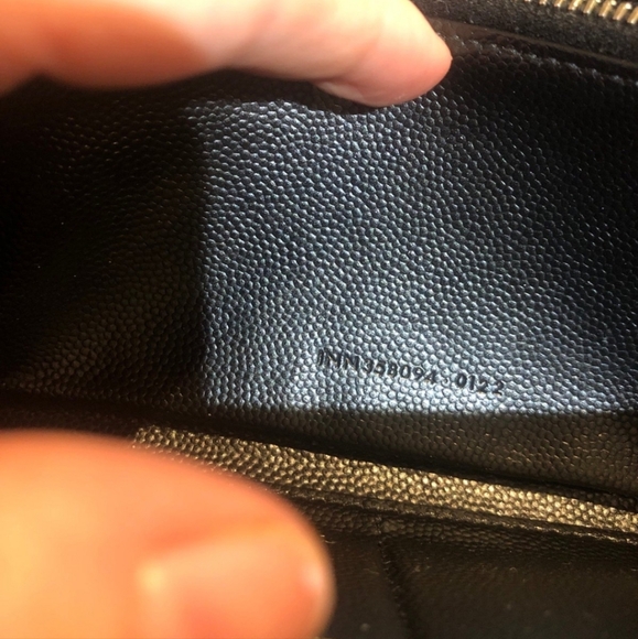 Saunt Laurent YSL Monogram Zip Around Wallet Black - Picture 3 of 14
